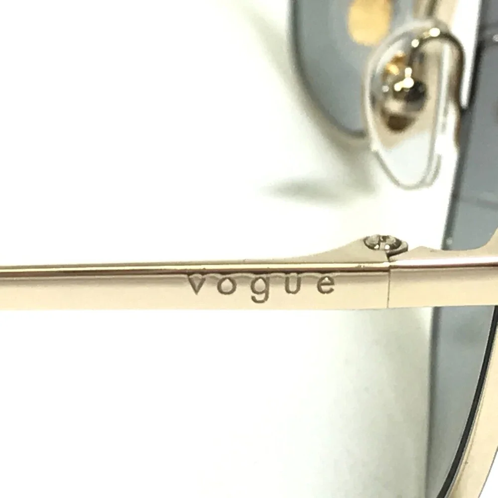 Vogue Sunglasses VO4232-S 848/4L Shiny Gold Cat Eye Frames with Gray Lenses